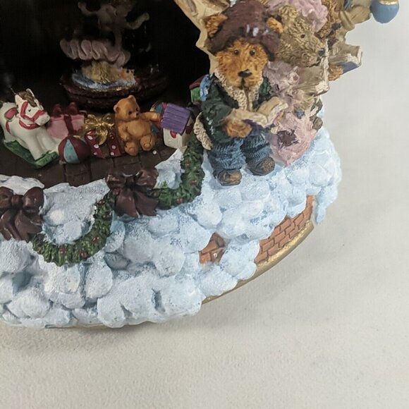 Boyd's Bears Silent Night Musical Light Teapot Figure Christmas Music Box Rotate - Picture 7 of 16